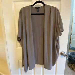 Faux suede short sleeve cardigan. Barely worn!